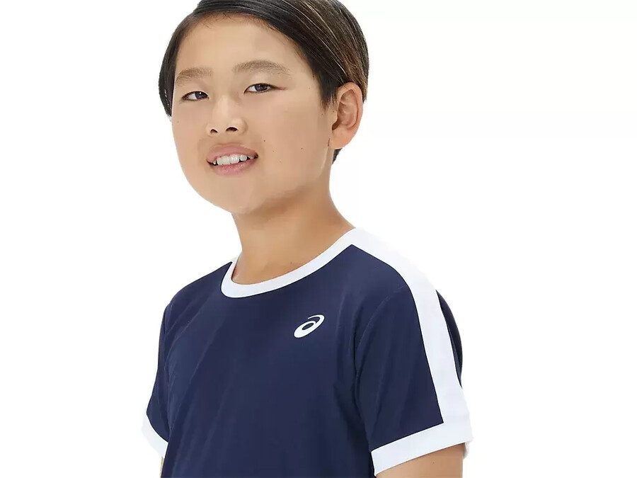 kortärmad tennistopp för pojkar