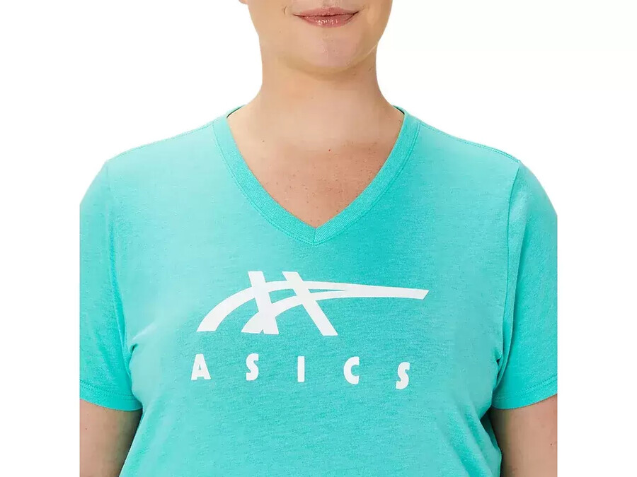 asics stripes v-halsad fÖr dam