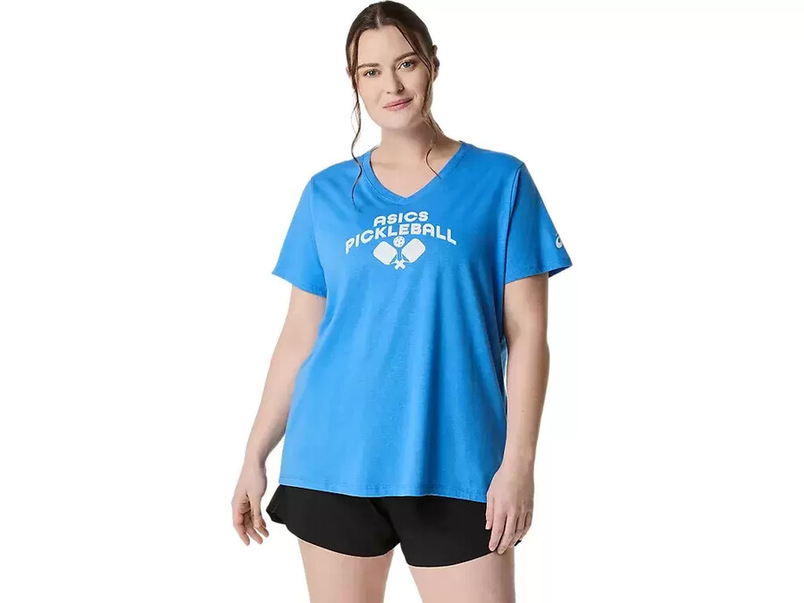 asics pickleball kortärmad t-shirt för kvinnor