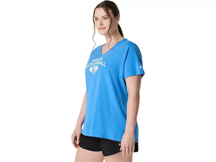asics pickleball kortärmad t-shirt för kvinnor
