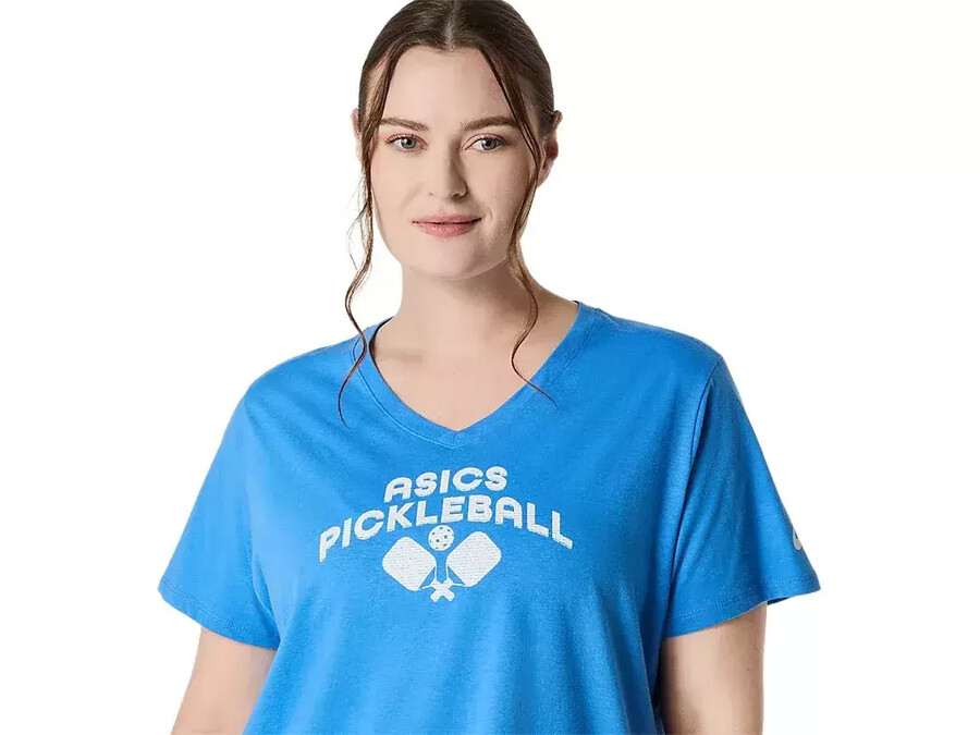 asics pickleball kortärmad t-shirt för kvinnor