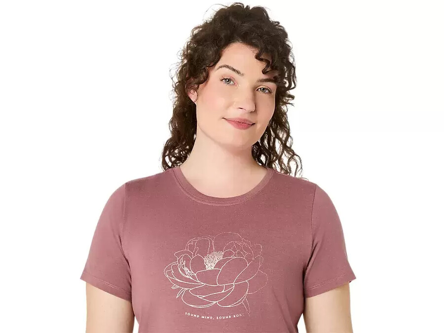 dam t-shirt med pion