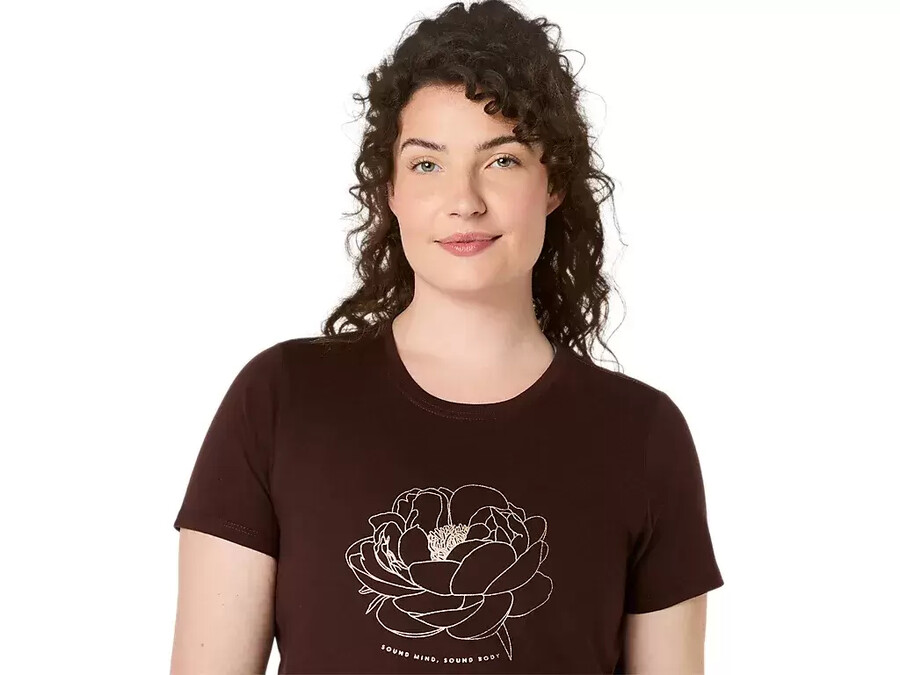 dam t-shirt med pion