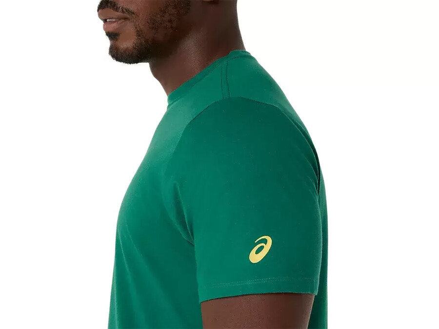 kortärmad t-shirt med penseltryck