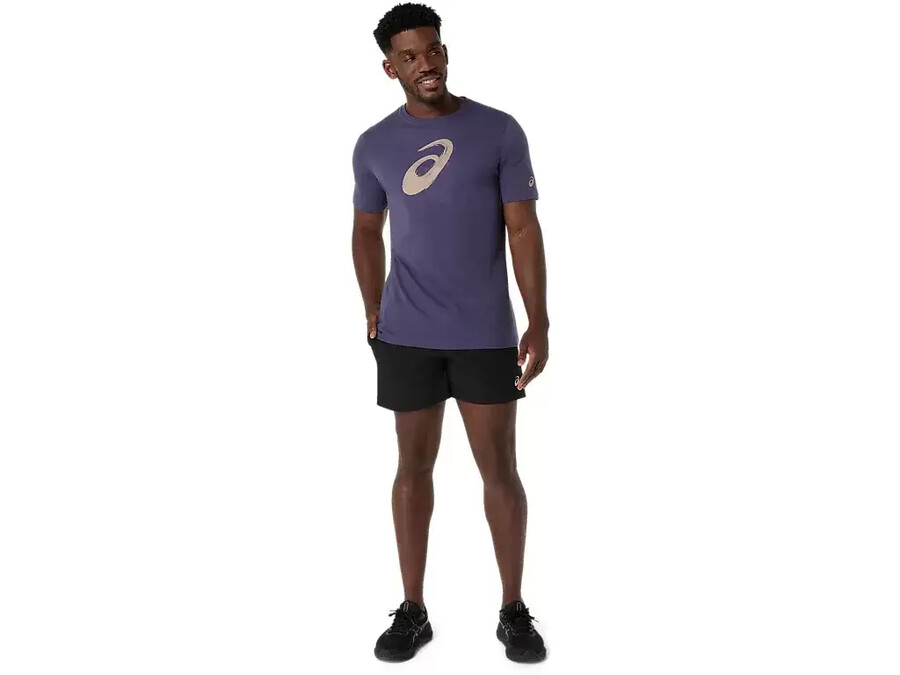 kortärmad t-shirt med penseltryck