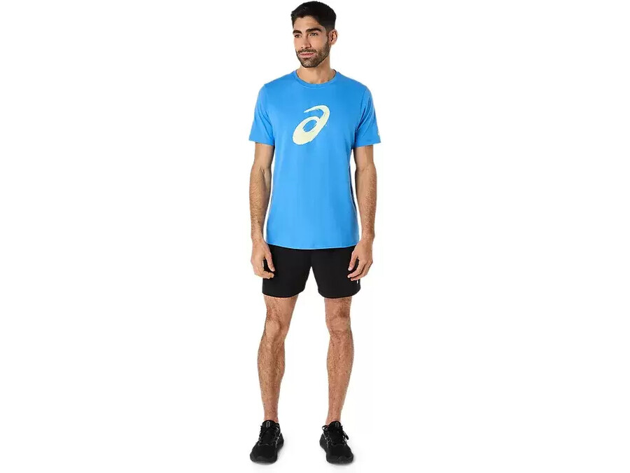 kortärmad t-shirt med penseltryck