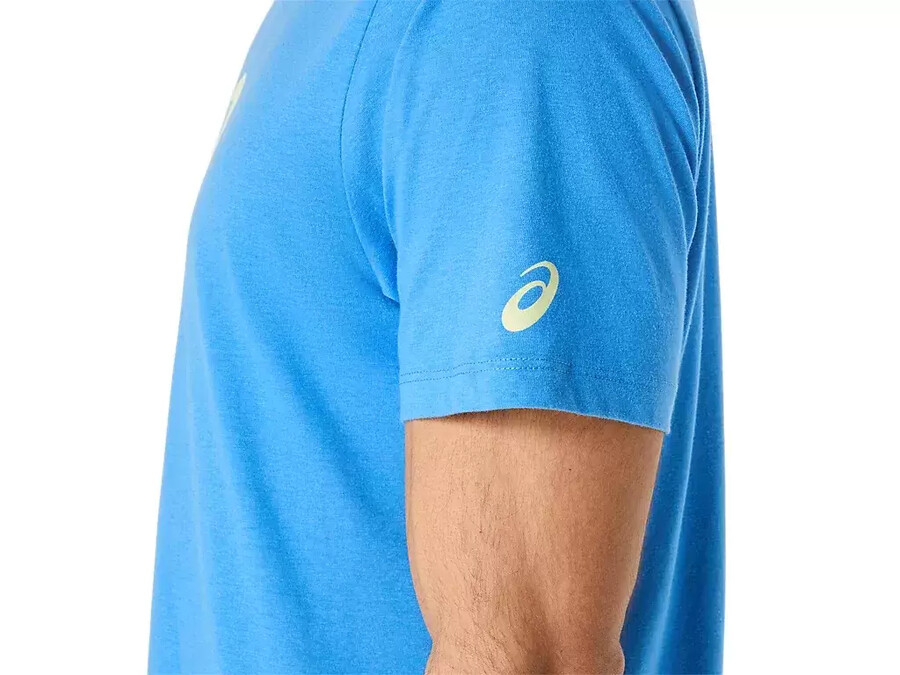 kortärmad t-shirt med penseltryck
