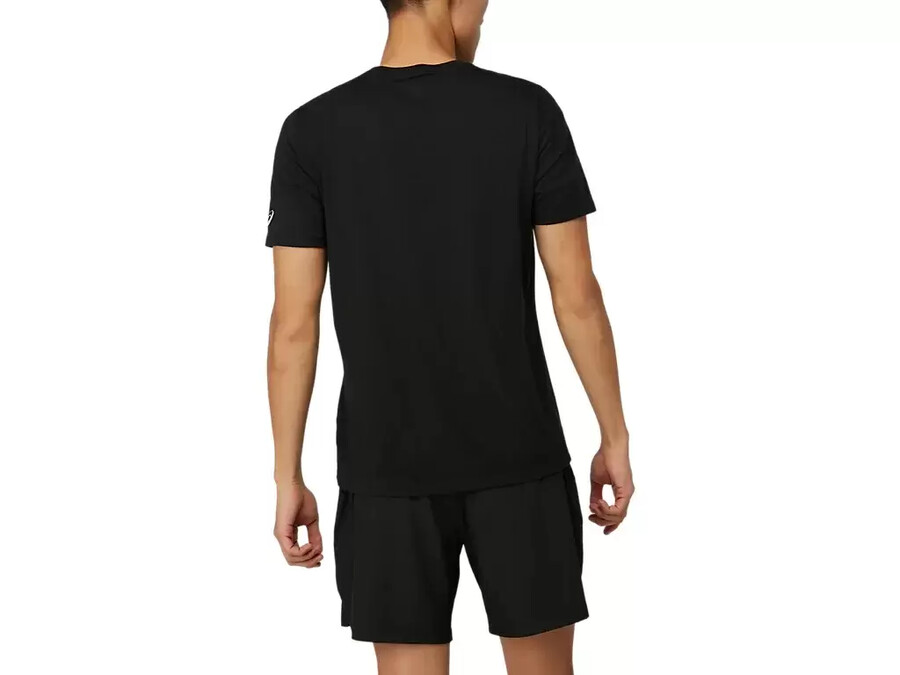 kortärmad t-shirt med penseltryck