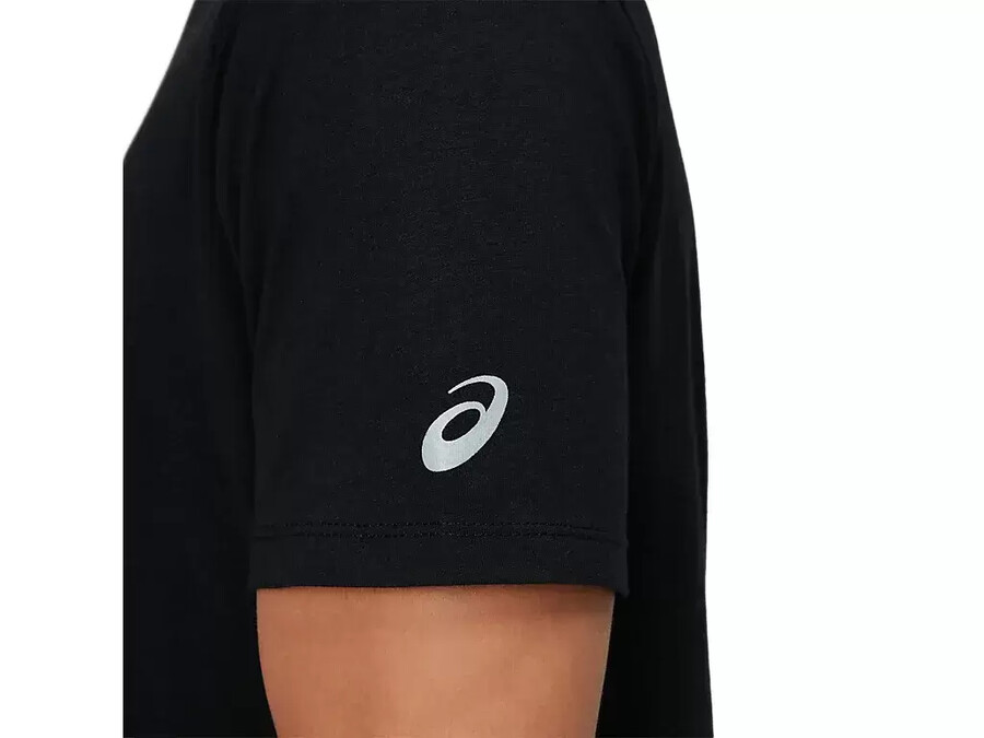 kortärmad t-shirt med penseltryck