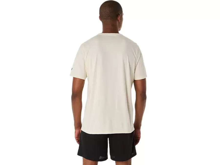 kortärmad t-shirt med penseltryck