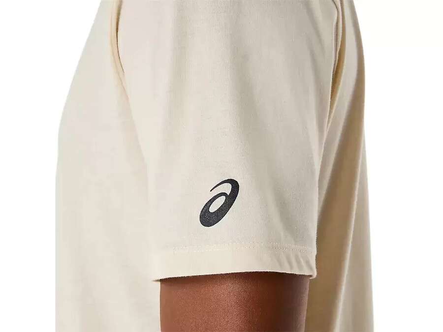 kortärmad t-shirt med penseltryck