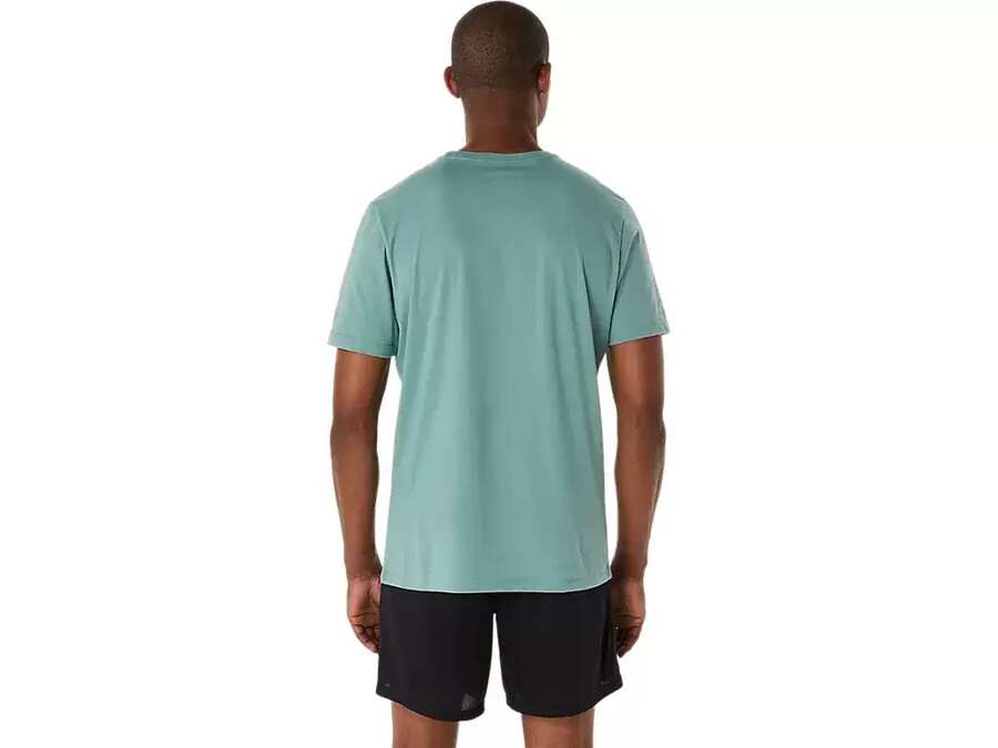 kortärmad t-shirt med penseltryck
