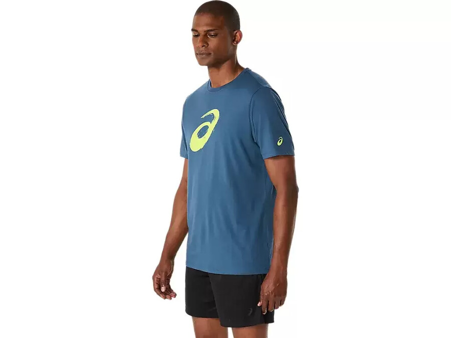 kortärmad t-shirt med penseltryck