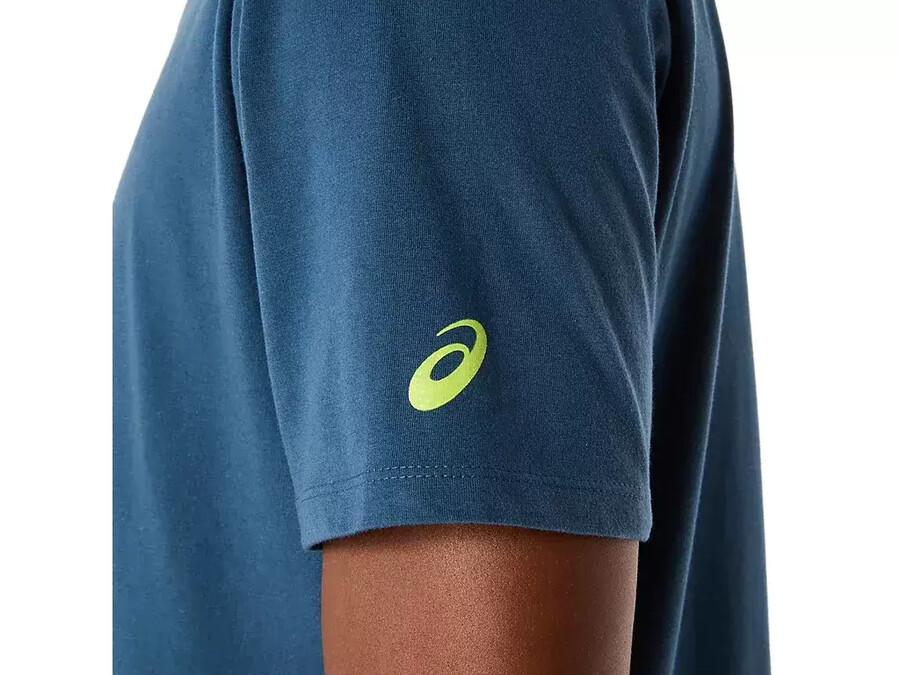 kortärmad t-shirt med penseltryck