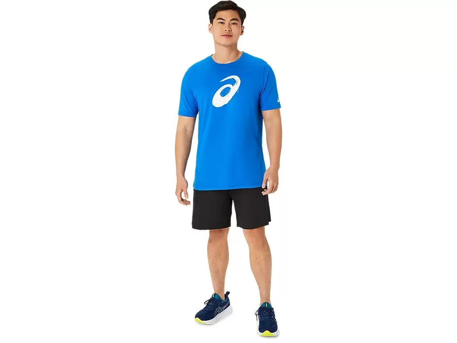kortärmad t-shirt med penseltryck