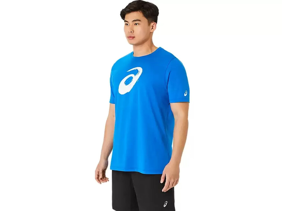 kortärmad t-shirt med penseltryck