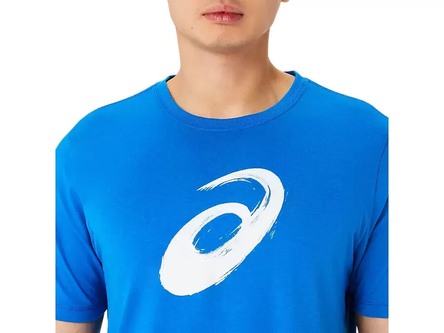 kortärmad t-shirt med penseltryck