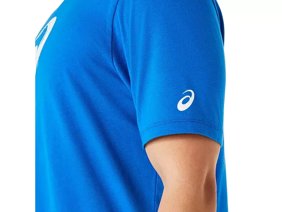 kortärmad t-shirt med penseltryck