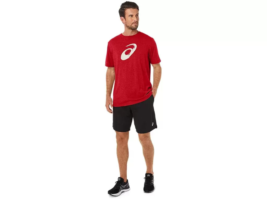 kortärmad t-shirt med penseltryck