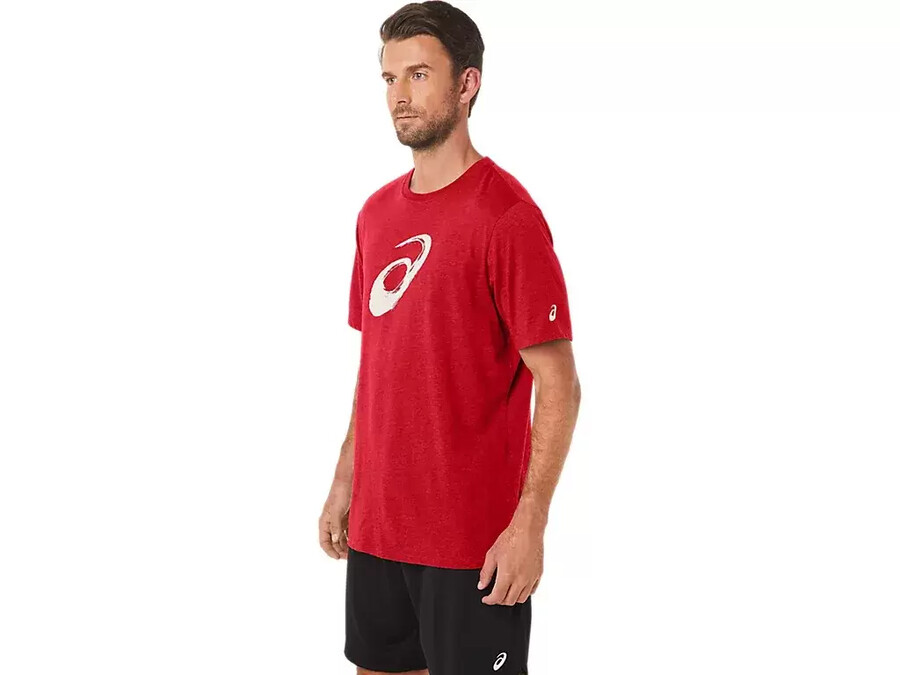 kortärmad t-shirt med penseltryck