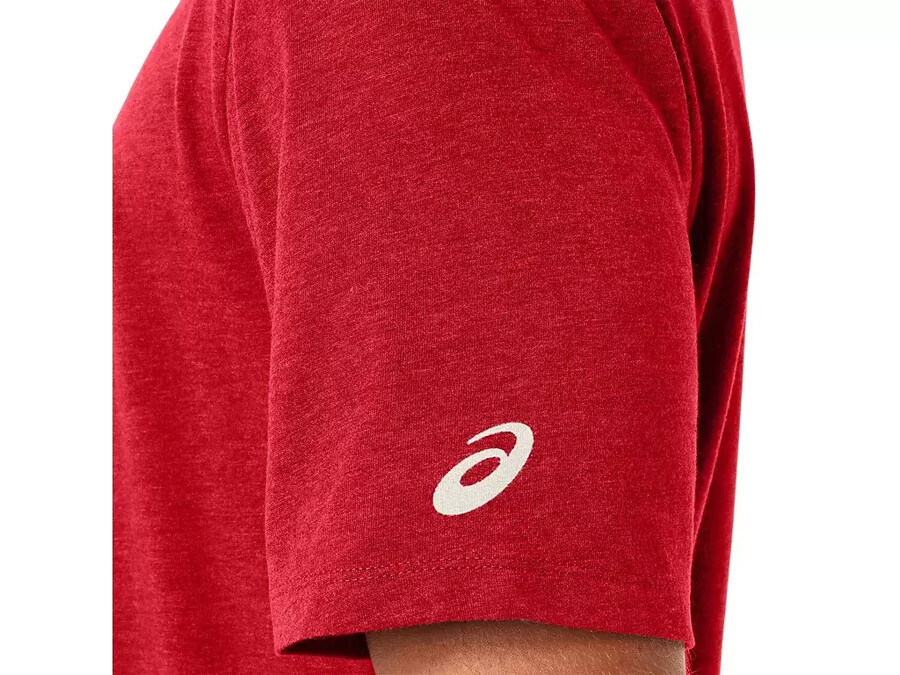 kortärmad t-shirt med penseltryck