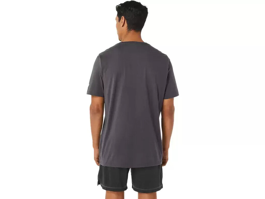 kortärmad t-shirt med penseltryck