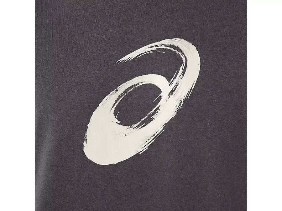 kortärmad t-shirt med penseltryck