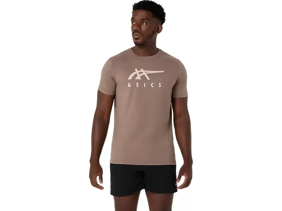 asics randig kortÄrmad t-shirt