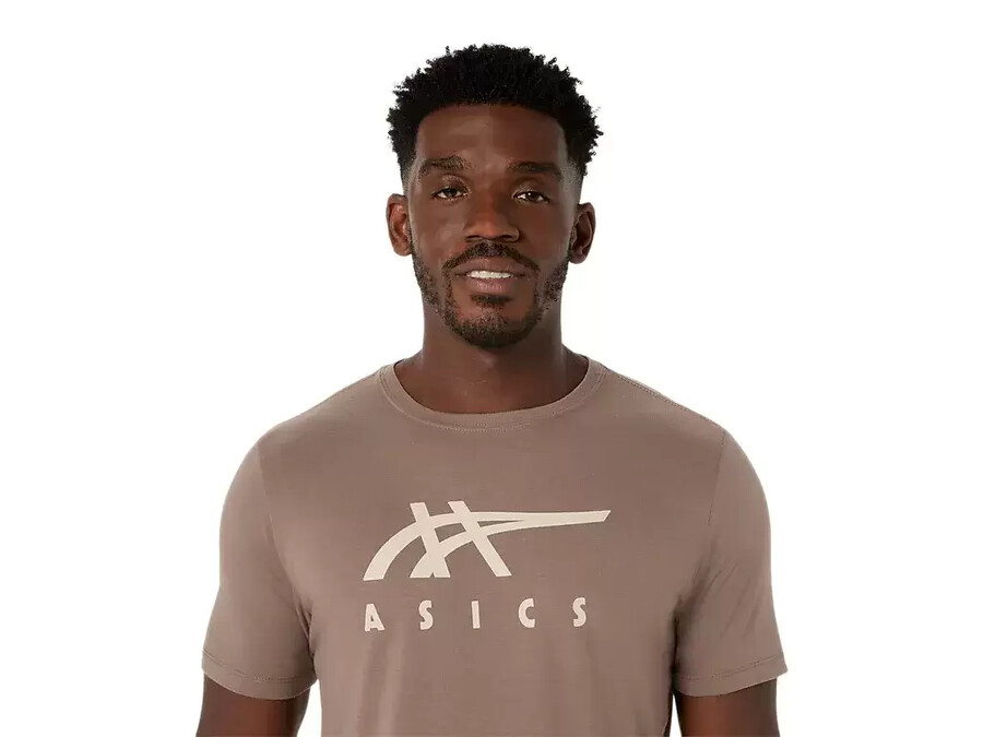 asics randig kortÄrmad t-shirt