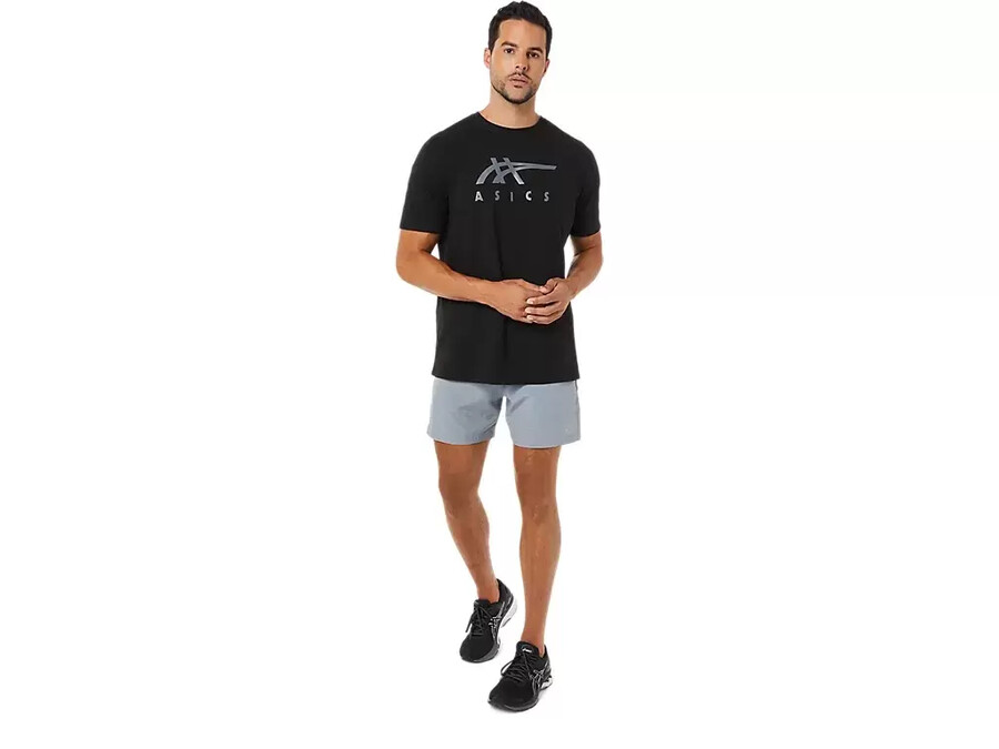 asics randig kortÄrmad t-shirt