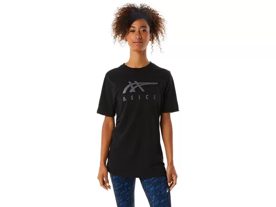 asics randig kortÄrmad t-shirt