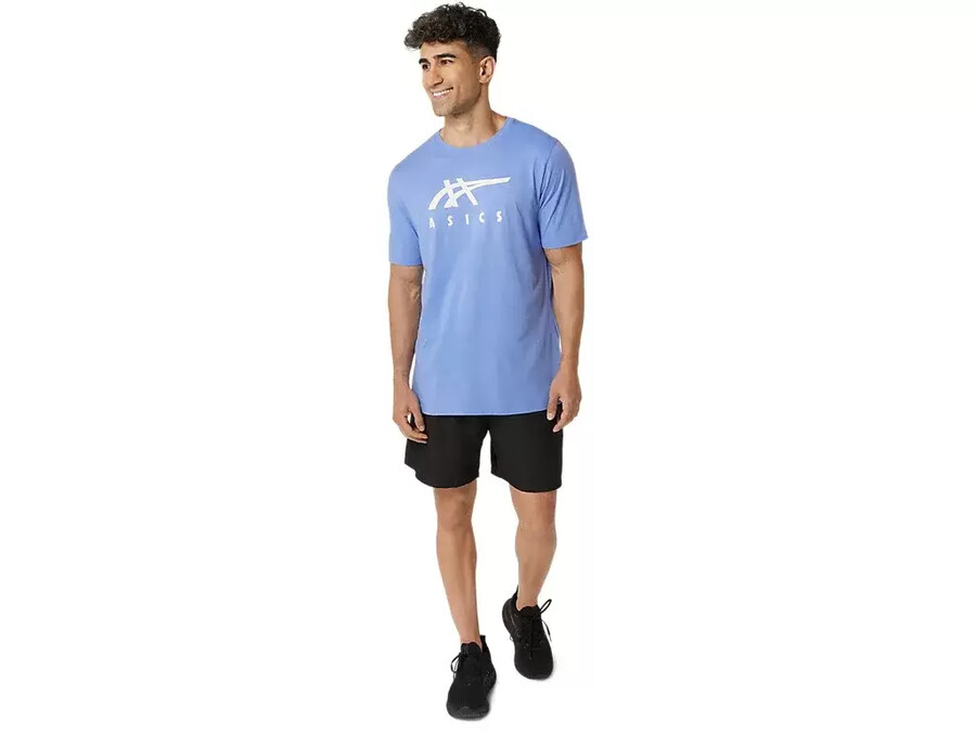 asics randig kortÄrmad t-shirt