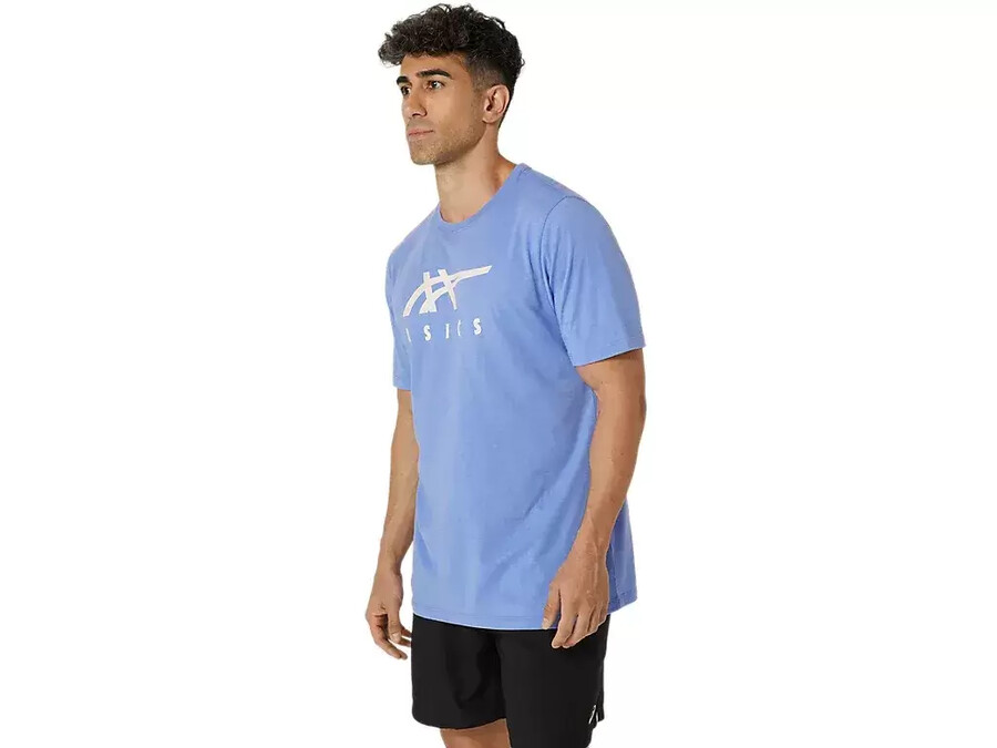asics randig kortÄrmad t-shirt