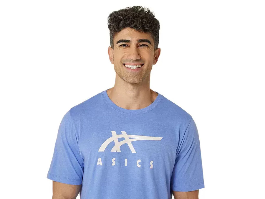 asics randig kortÄrmad t-shirt