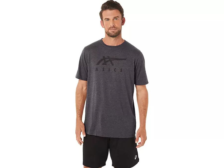 asics randig kortÄrmad t-shirt