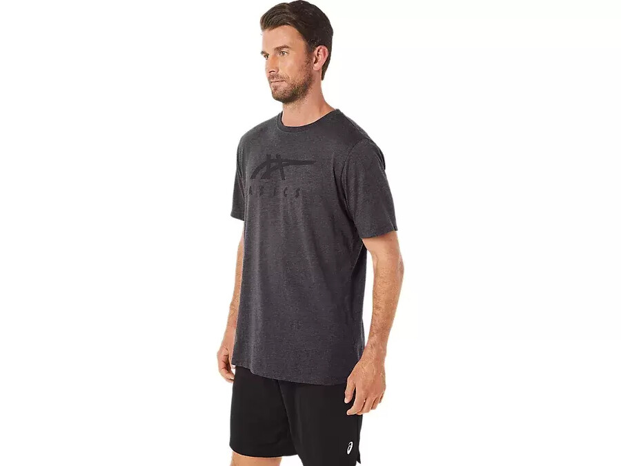 asics randig kortÄrmad t-shirt