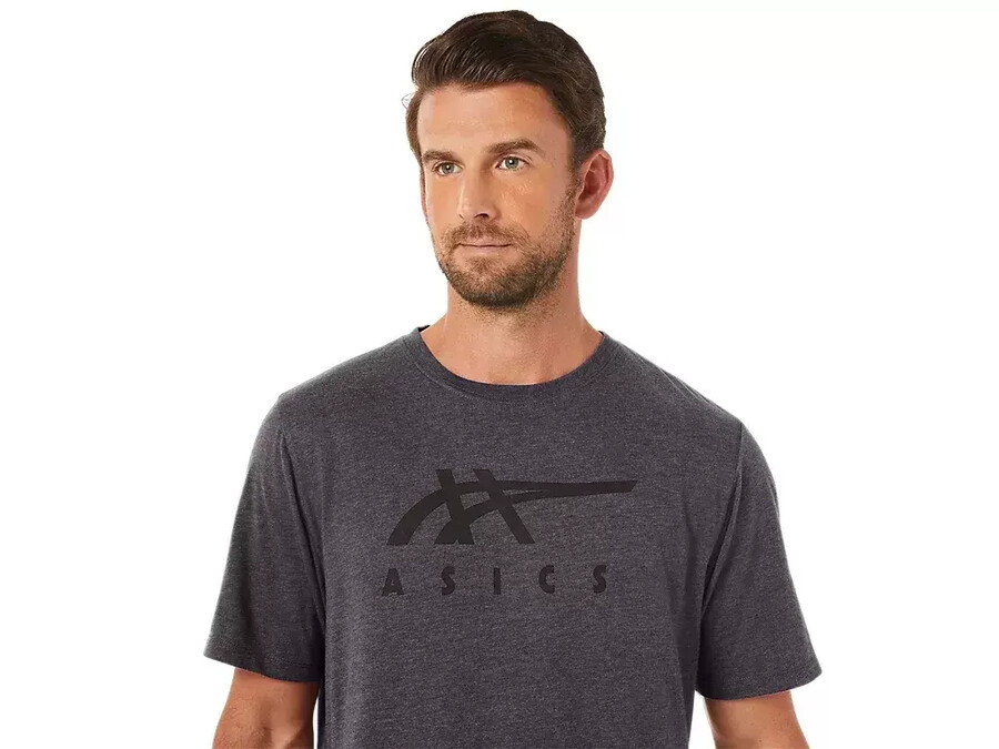 asics randig kortÄrmad t-shirt