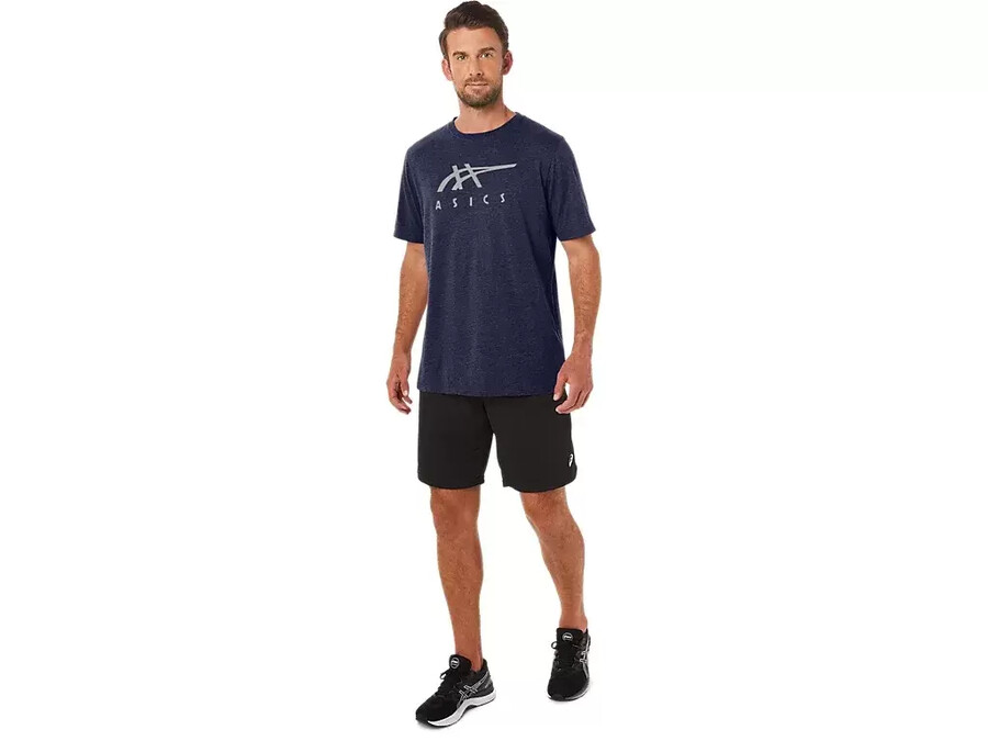 asics randig kortÄrmad t-shirt