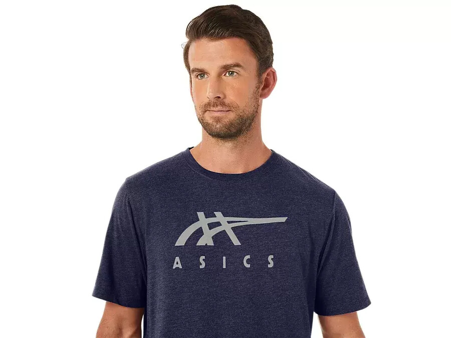 asics randig kortÄrmad t-shirt