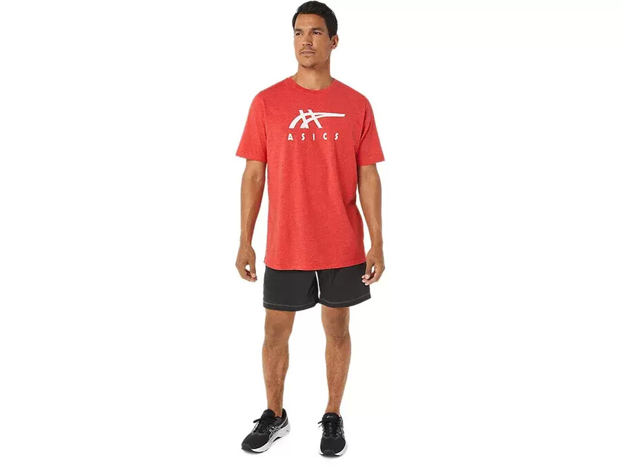 asics randig kortÄrmad t-shirt