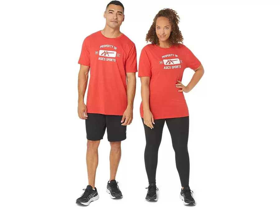 kortärmad sport-t-shirt property of asics