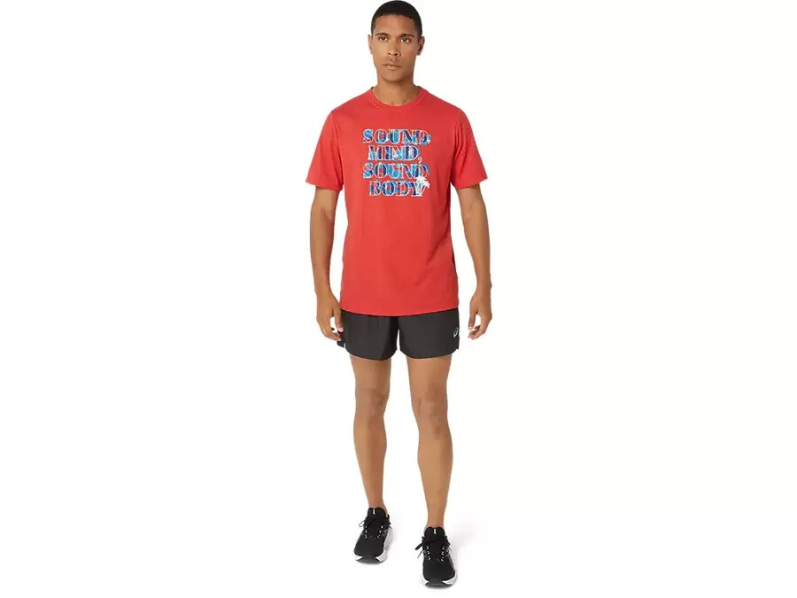 asics hibiskus t-shirt med slagan