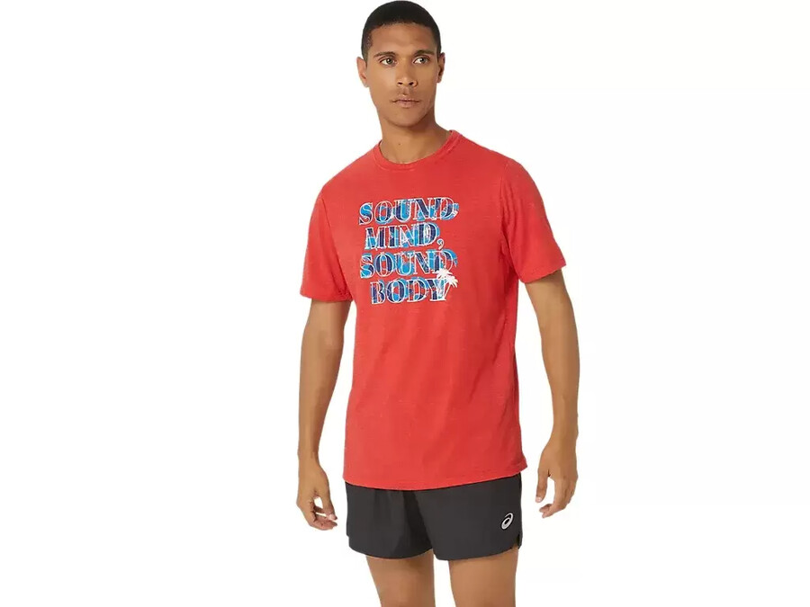 asics hibiskus t-shirt med slagan