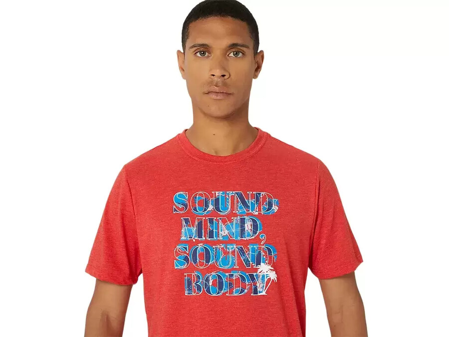 asics hibiskus t-shirt med slagan
