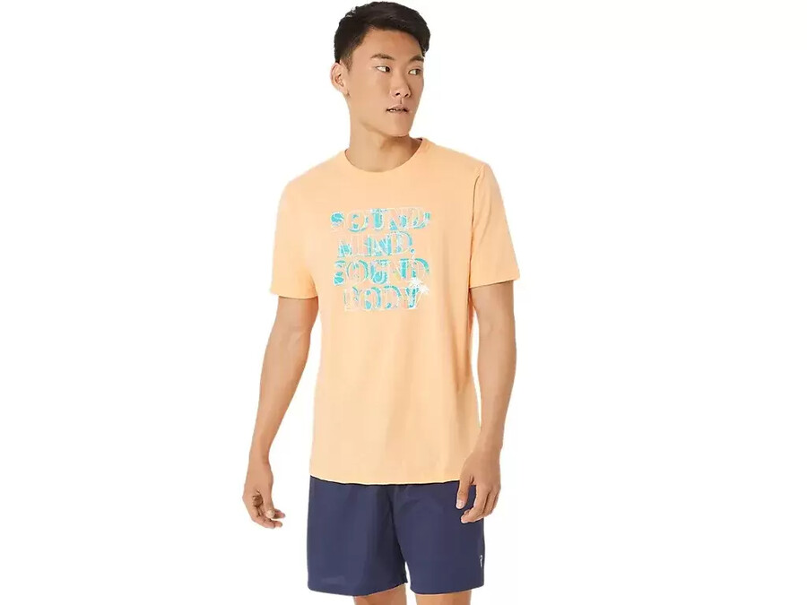 asics hibiskus t-shirt med slagan