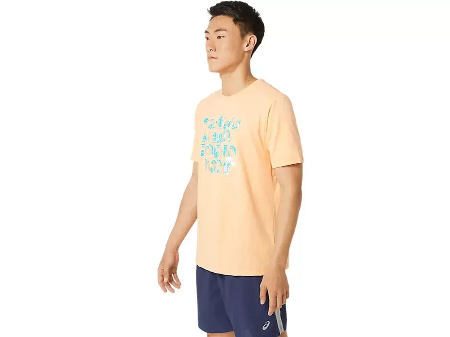 asics hibiskus t-shirt med slagan