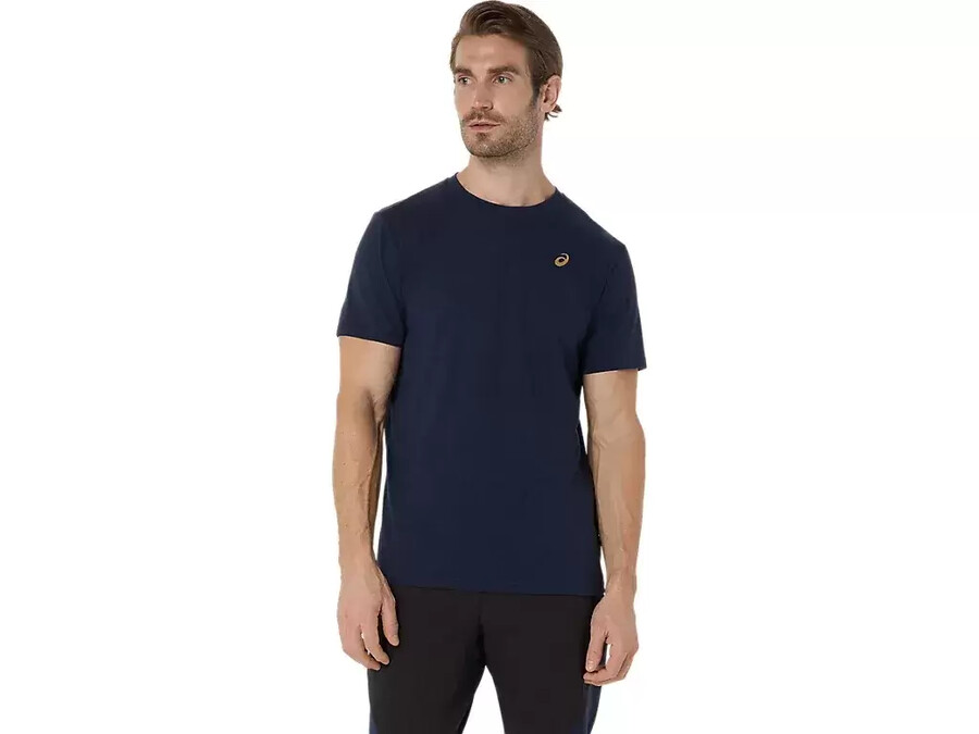 asics t-shirt med spiralbroderi