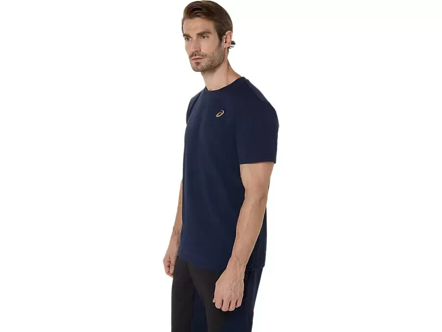 asics t-shirt med spiralbroderi