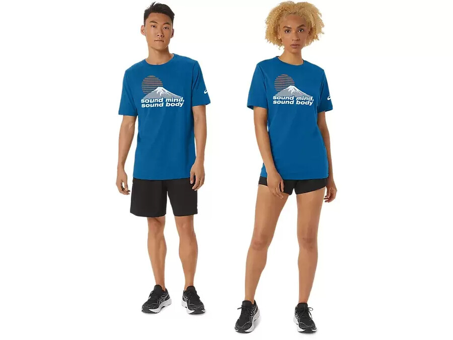 unisex asics smsb journey t-shirt