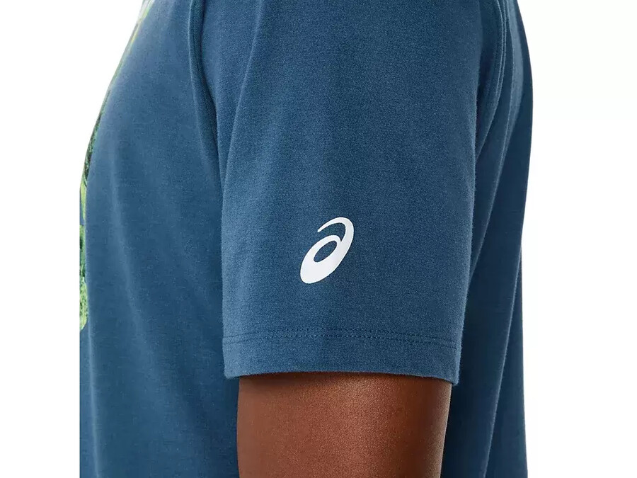 unisex asics run outside club kortärmad t-shirt